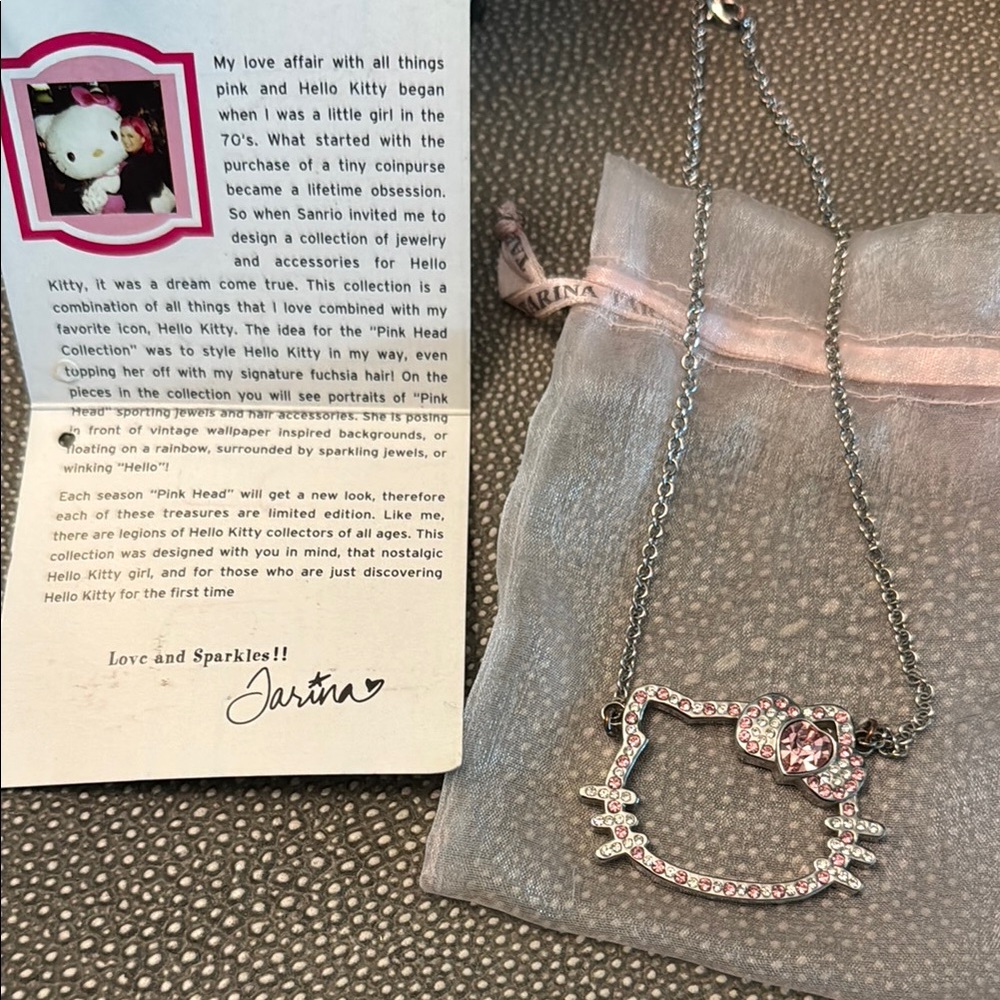 Hello Kitty Pink Crystal Necklace 2007’